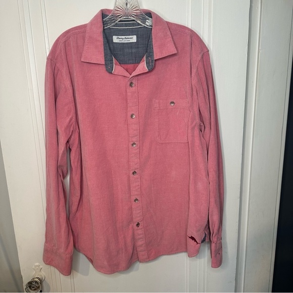 Tommy Bahama Other - Tommy Bahama Coastline Corduroy Corduroy Pink Button-Down Shirt XL